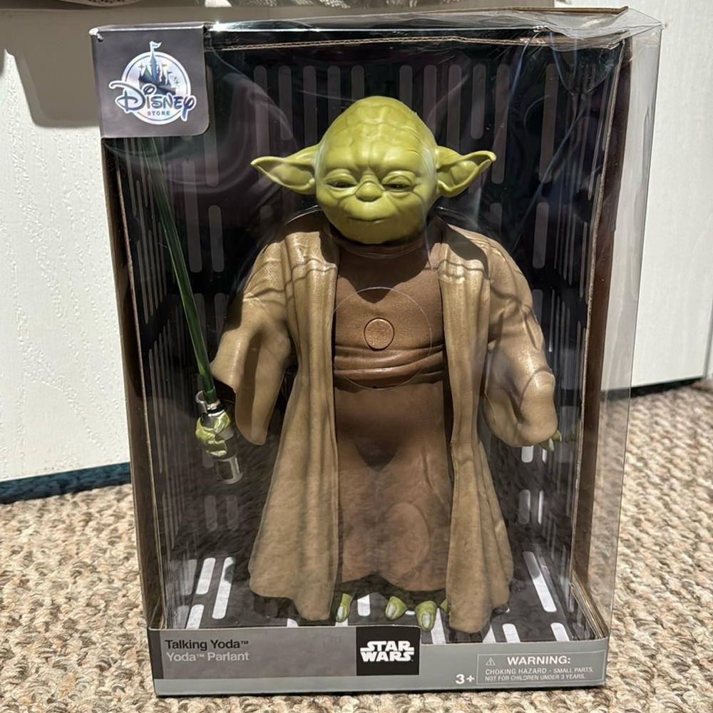 Unopened Star Wars talking Yoda